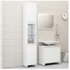 vidaXL Ensemble de meubles de salle de bain 3 pcs Blanc Aggloméré