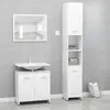vidaXL Vidaxl Ensemble De Meubles De Bain 3 Pcs Blanc Bois D'ingénierie