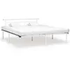 vidaXL Cadre de lit Blanc Métal 200x200 cm