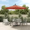 vidaXL Tissu de remplacement pour parasol déporté terre cuite 300 cm