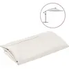 vidaXL Tissu de remplacement pour parasol déporté Blanc sable 350 cm