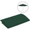 vidaXL Tissu de remplacement pour parasol d'extérieur Vert 300 cm