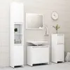 vidaXL Ensemble de meubles de salle de bain 4 pcs Blanc Aggloméré