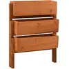 vidaXL Jardinière pliable de jardin Orange 60x14x75 cm Bois de sapin