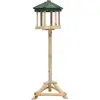 vidaXL Mangeoire à oiseaux sur pied Bois de sapin 33x110 cm