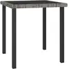 vidaXL Table à dîner de jardin Gris 70x70x73 cm Résine tressée