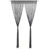 vidaXL Rideau en macramé Anthracite 140x240 cm Coton