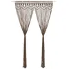 vidaXL Rideau en macramé Taupe 140x240 cm Coton