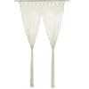 vidaXL Rideau en macramé 140x240 cm Coton