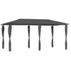 vidaXL Belvédère à revêtement de poteaux 3x6x2,6 m Anthracite 160 g/m²