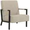 vidaXL Fauteuil Gris clair Similicuir