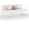 vidaXL Cadre de canapé-lit extensible blanc métal 90x200 cm