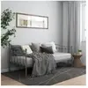 vidaXL Cadre de canapé-lit Gris Métal 90x200 cm