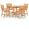 vidaXL Mobilier de salle à manger de jardin 5 pcs Bois d'acacia solide