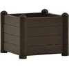 vidaXL Lit surélevé de jardin PP Moka 43x43x35 cm