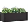 vidaXL Lit surélevé de jardin système arrosage Anthracite 100x43x33 cm