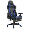 vidaXL Chaise de jeu pivotante avec repose-pied Bleu PVC
