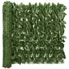 vidaXL Écran de balcon avec feuilles vert foncé 500x75 cm