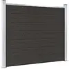 vidaXL Panneau de clôture WPC 180x146 cm Noir