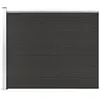 vidaXL Panneau de clôture WPC 175x146 cm Noir