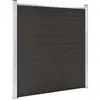 vidaXL Panneau de clôture WPC 180x186 cm Noir