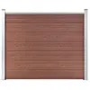 vidaXL Panneau de clôture WPC 180x146 cm Marron
