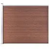 vidaXL Panneau de clôture WPC 175x146 cm Marron