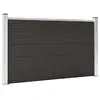 vidaXL Panneau de clôture WPC 180x105 cm Noir