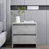 vidaXL Table de chevet Gris béton 45x34,5x44,5 cm Aggloméré