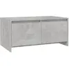 vidaXL Table basse Gris béton 90x50x41,5 cm Aggloméré