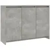 vidaXL Buffet Gris béton 102 x 33 x 75 cm Aggloméré