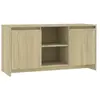 vidaXL Meuble TV Chêne sonoma 102x37,5x52,5 cm Aggloméré