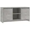 vidaXL Meuble TV Gris béton 102x37,5x52,5 cm Aggloméré