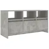 vidaXL Meuble TV Gris béton 102x37,5x52,5 cm Aggloméré