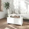 vidaXL Table basse Blanc 90x50x41,5 cm Aggloméré