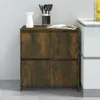vidaXL Buffet Chêne fumé 70x41x75 cm Bois d'ingénierie