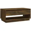 vidaXL Table basse Chêne fumé 102,5x55x44 cm Aggloméré