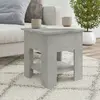 vidaXL Table basse Gris béton 40x40x42 cm Bois d'ingénierie