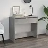vidaXL Table console Gris béton 89x41x76,5 cm Acier