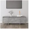 vidaXL Meuble TV Gris béton 120x30x40,5 cm Aggloméré