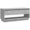 vidaXL Meuble TV Gris béton 102x41x44 cm Aggloméré
