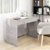 vidaXL Bureau Gris béton 101x50x76,5 cm Aggloméré