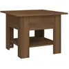 vidaXL Table basse Chêne marron 55x55x42 cm Aggloméré