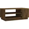 vidaXL Table basse Chêne fumé 102x55x43 cm Aggloméré