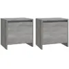vidaXL Tables de chevet 2 pcs Sonoma gris 45x34x44,5cm bois ingénierie
