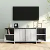 vidaXL Meuble TV sonoma gris 130x35x50 cm bois d'ingénierie