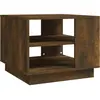 vidaXL Table basse Chêne fumé 55x55x43 cm Aggloméré