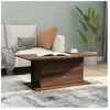 vidaXL Table basse Chêne marron 102x55,5x40 cm Aggloméré