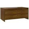 vidaXL Table basse Chêne marron 90x50x41,5 cm Aggloméré