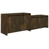 vidaXL Meuble TV Chêne fumé 146,5x35x50 cm Aggloméré